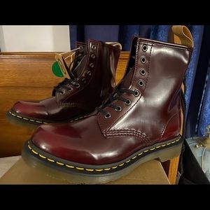 Size 7UK or 9US Dr. Martens 1460 Cambridge Brush (Cherry Red)